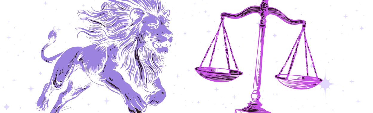 Весы и Лев