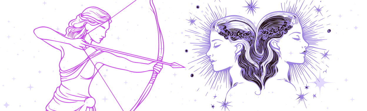 Стрелец и Близнецы