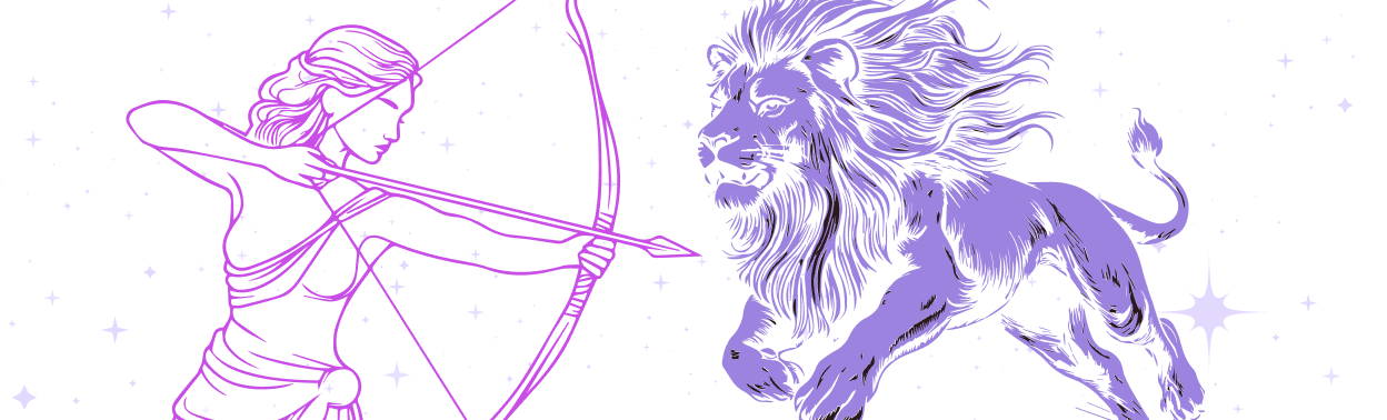 Стрелец и Лев