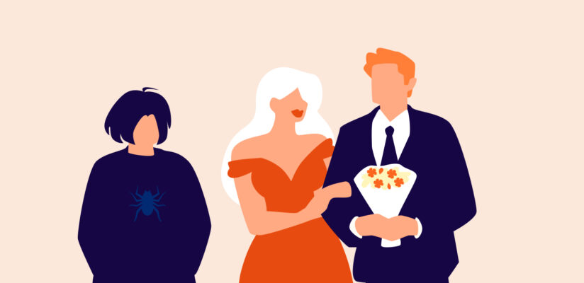 Что значит слово MILF: кого так называют и кто заводит отношения с милфами 4 Иллюстрация милфы с сыном-подростком и молодым мужчиной