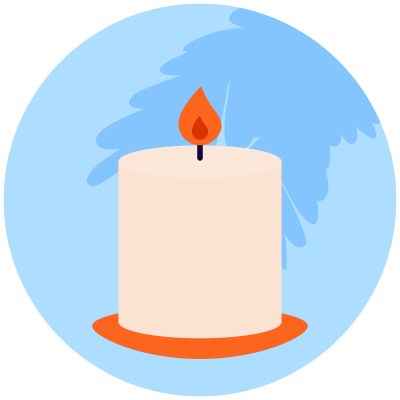 Романтический адвент: 24 лёгких способа порадовать себя и партнёра в декабре 1 Иконка свечи